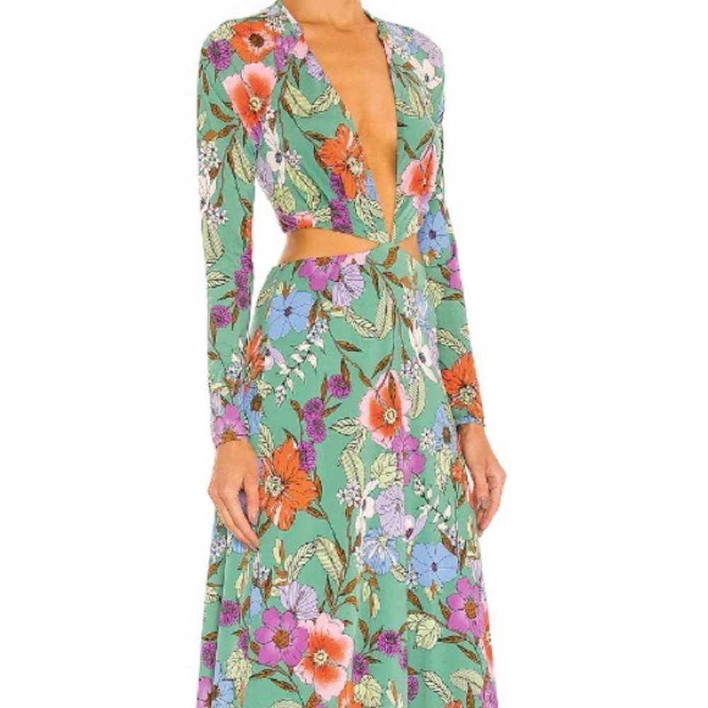 The SOLDOUT AFRM midi cut out dress